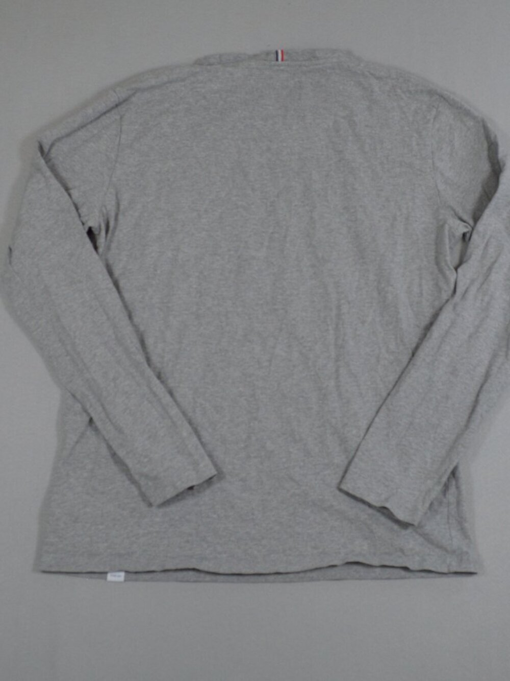 π€ Les Deux Long Sleeve T Shirt Gray Logo Minimalist Cotton Large - Picture 11 of 12